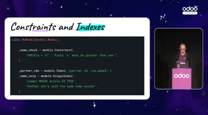 Odoo 19 - Database Indexes