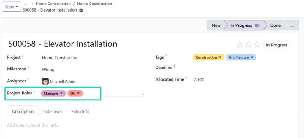 Odoo 19- Project Roles